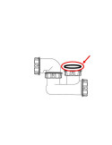 Joint plat caoutchouc 40x49 compatible siphon de baignoire - Sélection Plomberie Online