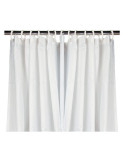 Rideau de douche textile Blanc 180 x 200 cm