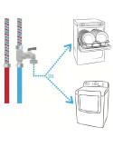 Montage Robinet de piquage machine à laver Sans soudure - RIQUIER 04029
