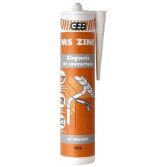 Mastic colle MS Zinc GEB Cartouche 290 ml