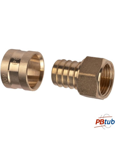Raccord Femelle fixe - Raccord à glissement NF pour tube PER - PB TUB