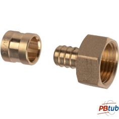 Raccord PER glissement à écrou libre NF pour tube PER - PB TUB