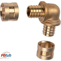 Coude égal 90° - Raccord à glissement NF pour tube PER - PBTub