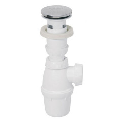 ENSEMBLE BONDE QUICK-CLAC AUTOMATIQUE + SIPHON POUR LAVABO - WIRQUIN PRO