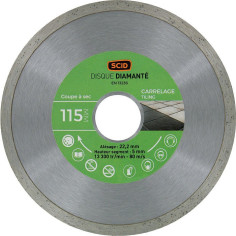 Disque diamant continu Ø 115 mm spécial carrelage - SCID