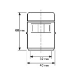Dimensions Clapet anti-vide ventilation D 32 - 40 - 50 mm - Plomberie Online