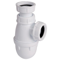 Siphon réglable de lavabo ou bidet, à culot - 1"1/4 Sortie Ø 32 mm - NICOLL