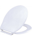 Abattant wc double blanc en polypropylène Monaco - SIAMP