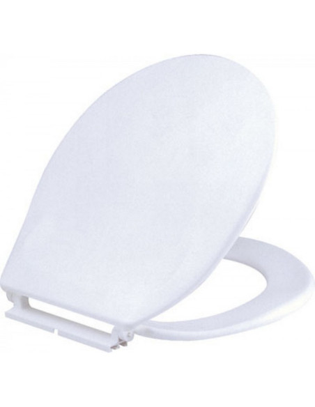 Abattant wc double blanc en polypropylène Monaco - SIAMP