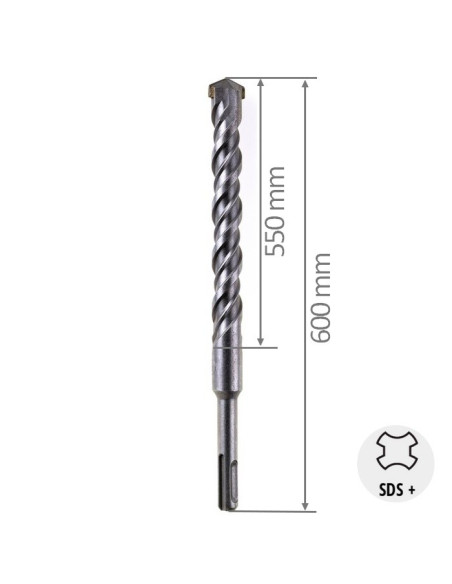 Foret béton SDS+ L 600 mm 2 taillants - SCID