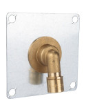 Sortie de cloison simple 1/2" (15x21) pour PER Ø 16 mm à glissement - SOLUFIX