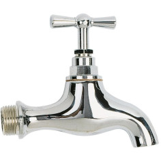 Robinet d'arrosage en laiton chromé 1/2" - WATTS