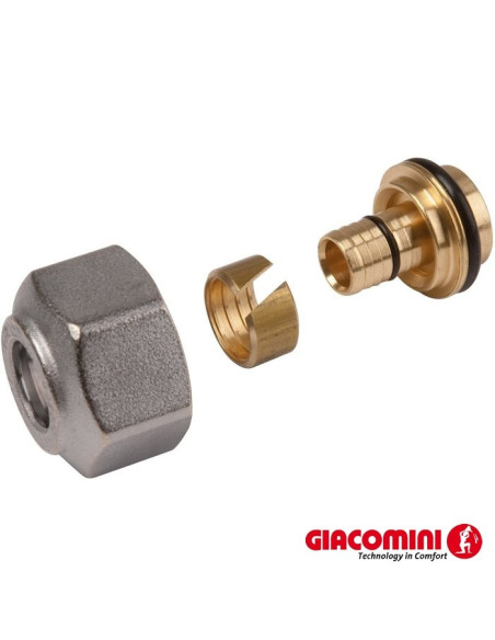 Raccord adaptateur tube PER / PB pour collecteur R179 - GIACOMINI
