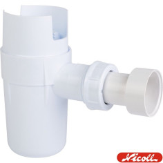 Siphon pour groupe de sécurité, à coller NICOLL 0201176