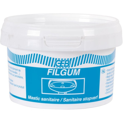 Mastic d'étanchéité sanitaire GEB Filgum - Pot 200 g