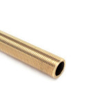 Rallonge filetée mâle 1/2" (15x21) laiton à visser L 100 mm - vue portée plate