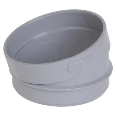 Secteur de coude 15° PVC pour évacuation Ø 100 mm - NICOLL ST1