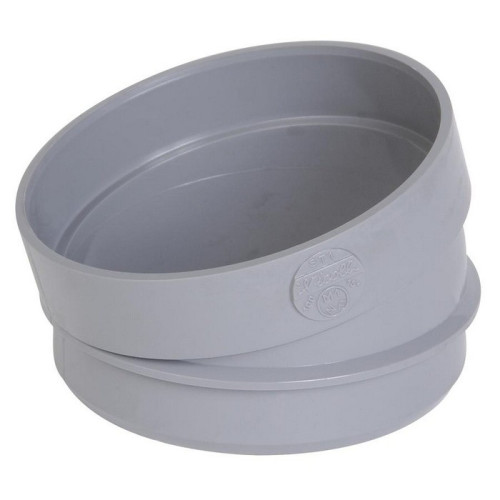 Secteur de coude 15° PVC pour évacuation Ø 100 mm - NICOLL ST1