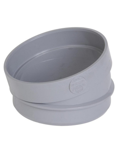 Secteur de coude 15° PVC pour évacuation Ø 100 mm - NICOLL ST1