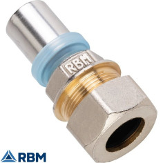 Raccord passerelle Cuivre 16 mm - Multicouche 16 x 2 mm à sertir Tita Fix - RBM