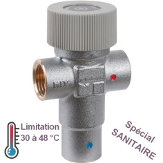 Mitigeur thermostatique de sécurité 30 - 48°C eau chaude sanitaire THERMADOR / CALEFFI
