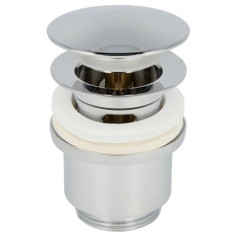 Bonde lavabo laiton chromé 1"1/4 avec clapet clic-clac S682 - Sélection Plomberie Online