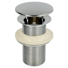 Bonde fixe laiton chromé 1"1/4 pour lavabo Longueur 83 mm sans trop-plein - Sélection Plomberie Online