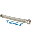 Flexible 3/4" extensible 260 - 520 mm inox annelé - Plomberie Online