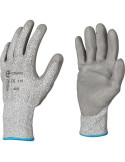 Gants de protection anti-coupure tricotés avec enduit PU - Vue intérieur extérieur