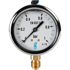 Manomètre radial à bain de glycérine pression 0 - 1 bar M 1/4"