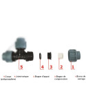 Bouchon pour tube PE Ø 20 mm UNIDELTA