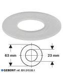 Joint de soupape Ø 63 x 23 mm pour mécanisme / cloche wc- GEBERIT 891.015.00.1