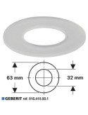 Joint de cloche Ø 63 x 32 mm pour soupape mécanisme wc- GEBERIT 816.418.00.1
