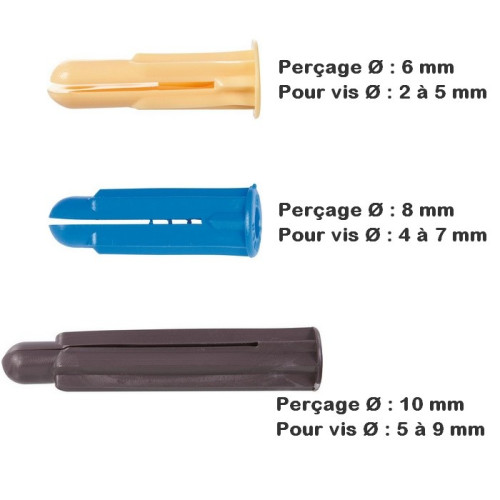Chevilles à expansion Tous matériaux - CRAMPON