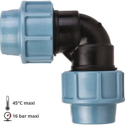 Coude 90 ° raccord à compression coude pour Eau bleue/MDPE/Alkathene pipe