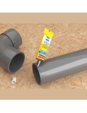 Colle PVC SOUDAL 42A - tube 125 ml - En situation