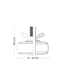 Dimensions Bouchon manuel pour canalisation Ø 31- 42 mm - CRASSUS