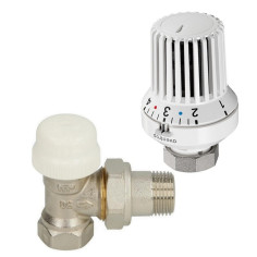 Pack robinet 1/2" + tête thermostatique OVENTROP Uni XH pour radiateur