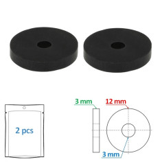 Clapet percé 12 x 3 x 3 mm pour tête de robinet (par 2) - Sélection Plomberie Online