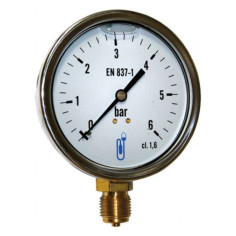 Manomètre radial à bain de glycérine pression 0 - 6 bar M 1/4"