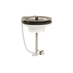 Bonde pour évier grés Ø 60 mm à bouchon - VALENTIN