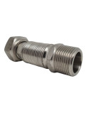 Flexible 3/4" extensible 260 - 520 mm inox annelé - Plomberie Online - Vue mâle