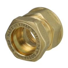 Raccord à compression inox annelé DN20 - F 1" - spécial solaire Cobrasun - TIEMME
