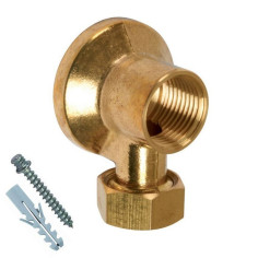Applique murale M F 1/2" en laiton brossé pour robinet - WATTS