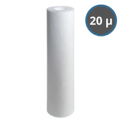 Cartouche filtrante extrudée 20 µ, Hauteur 25 cm - Ø 63 x 27 mm - MBEXPERT