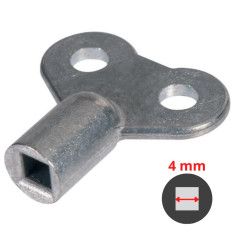 Clé avec carré de 4 mm pour purgeur et vidange de radiateur - THERMADOR