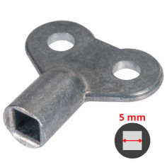 Clé avec carré de 5 mm pour purgeur et vidange de radiateur - THERMADOR