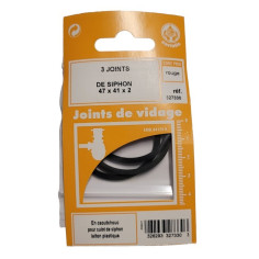3 joints de culot de siphon 47 x 41 x 2 mm - CORIOLIS