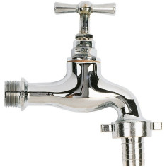Robinet d'arrosage en laiton chromé 1/2" - sorite 3/4" - WATTS