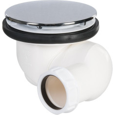Bonde de douche Ø 90 mm VALENTIN “La Goulue”, capot ABS Ø 120 mm